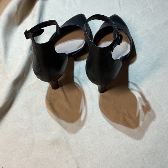 Clarks Black Ankle Strap Heels - Picture 4 of 5